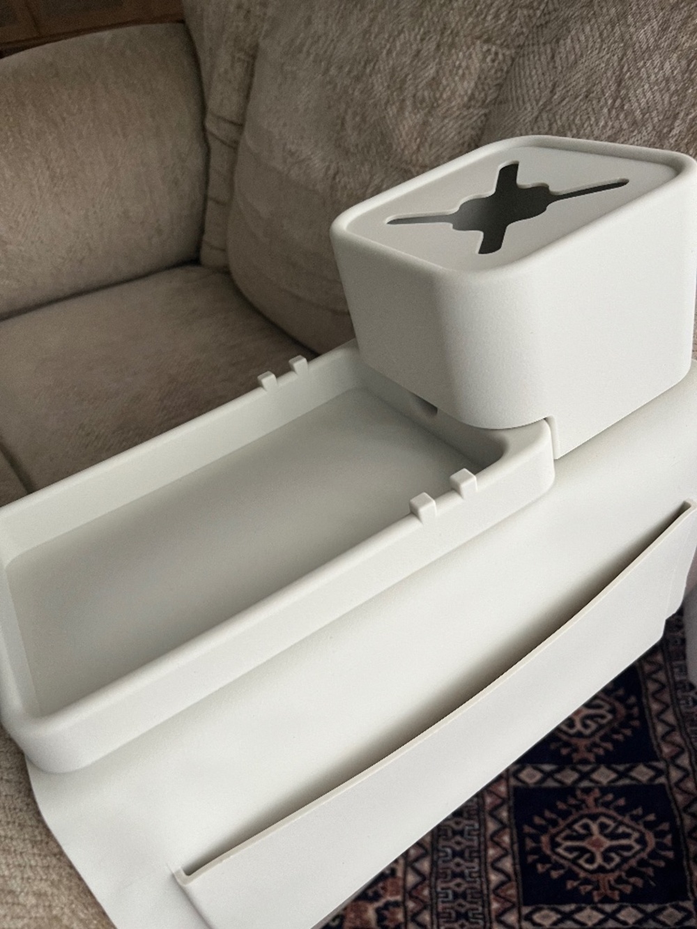 Modular Silicone Couch Chair Sofa Cup Armrest Caddy Tray Organizer Like New